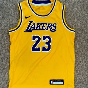 LA LAKERS LeBron Jersey Authentic YOUTH Size M